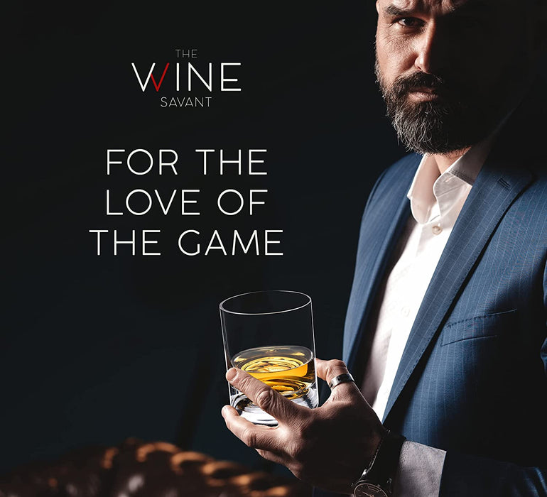 Globe Whiskey Decanter Set with 2 Liquor Glasses - Tennis Whisky Decanter & Glass Set with Elegant Mahogany Wood Base - Tennis Gifts for Dad, Men - Bourbon & Scotch Decanter - Tennis Lovers Gifts