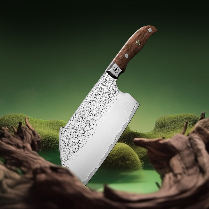 Grizzly Serbian Cleaver | Forged Japanese San Mai Steel