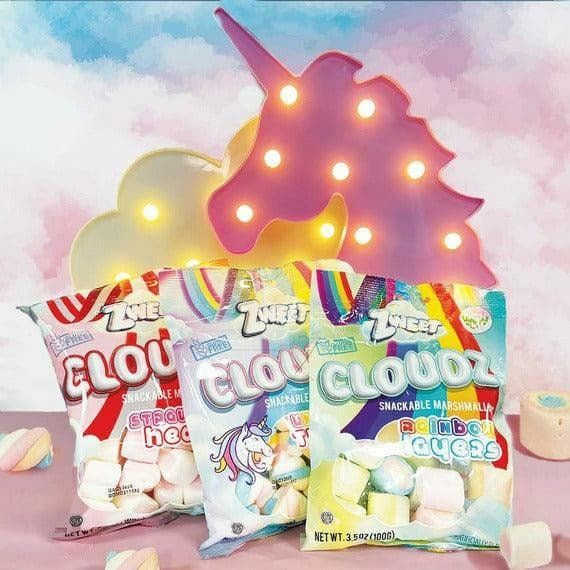 Cloudz Snackable Marshmallows Rainbow Layers | 3.5 oz | Zweet