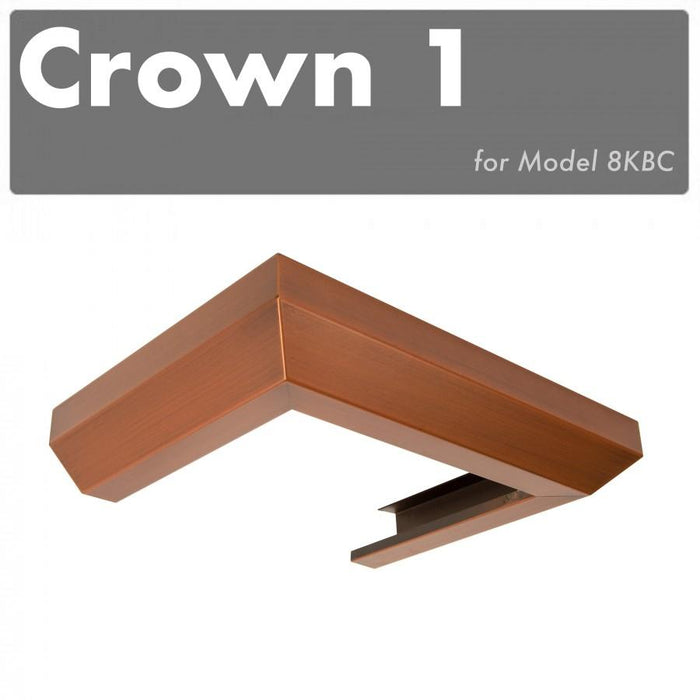 ZLINE Crown Molding #1 for Wall Range Hood, CM1-8KBC
