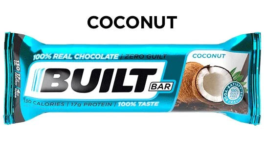 Built Bar - Protein Bar Coconut, 49g (Pack of 12)