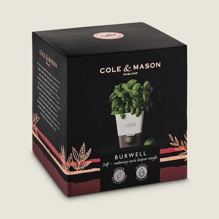 Cole & Mason Burwell Self-Watering Potted Herb Keeper