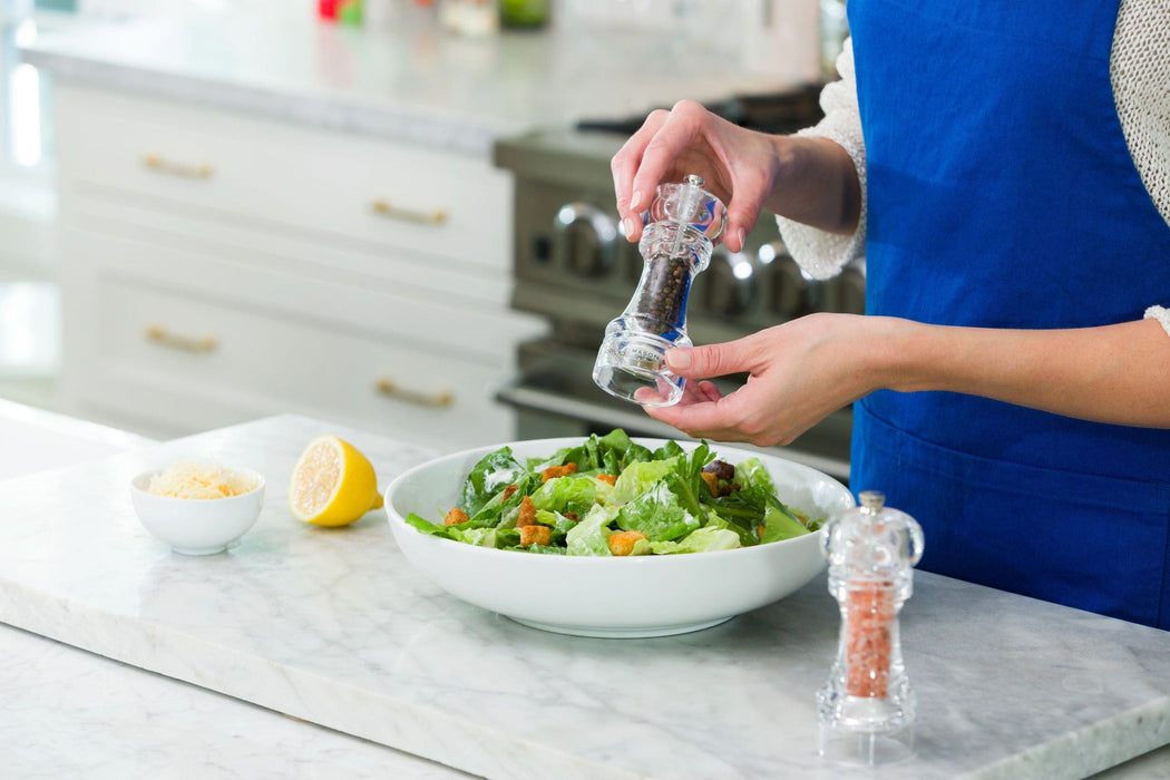 Cole & Mason Liverpool 5.5" Acrylic Salt & Pepper Mill Set with Himalayan Salt