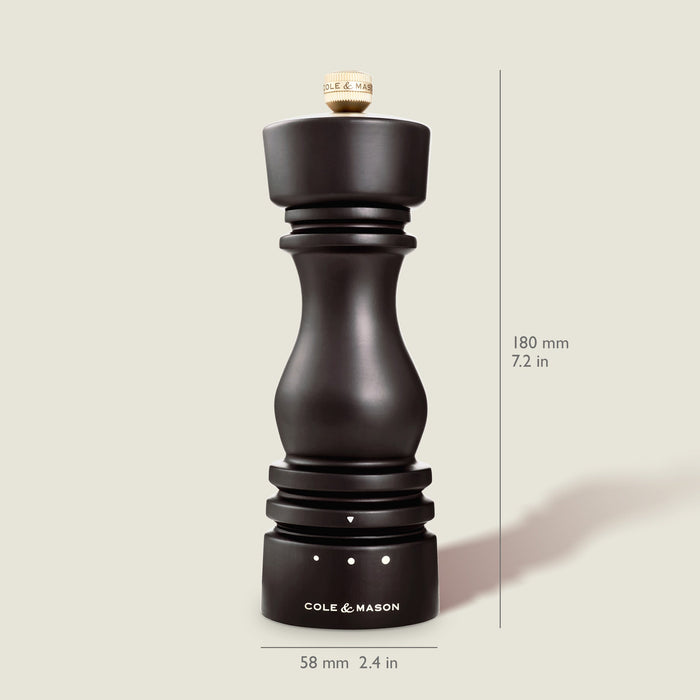 Cole & Mason London Chocolate Wood Grind Select Salt & Pepper Mills