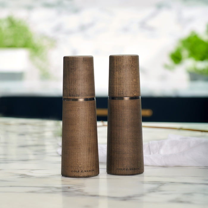 Cole & Mason Marlow Grey Beech Salt & Pepper Mills