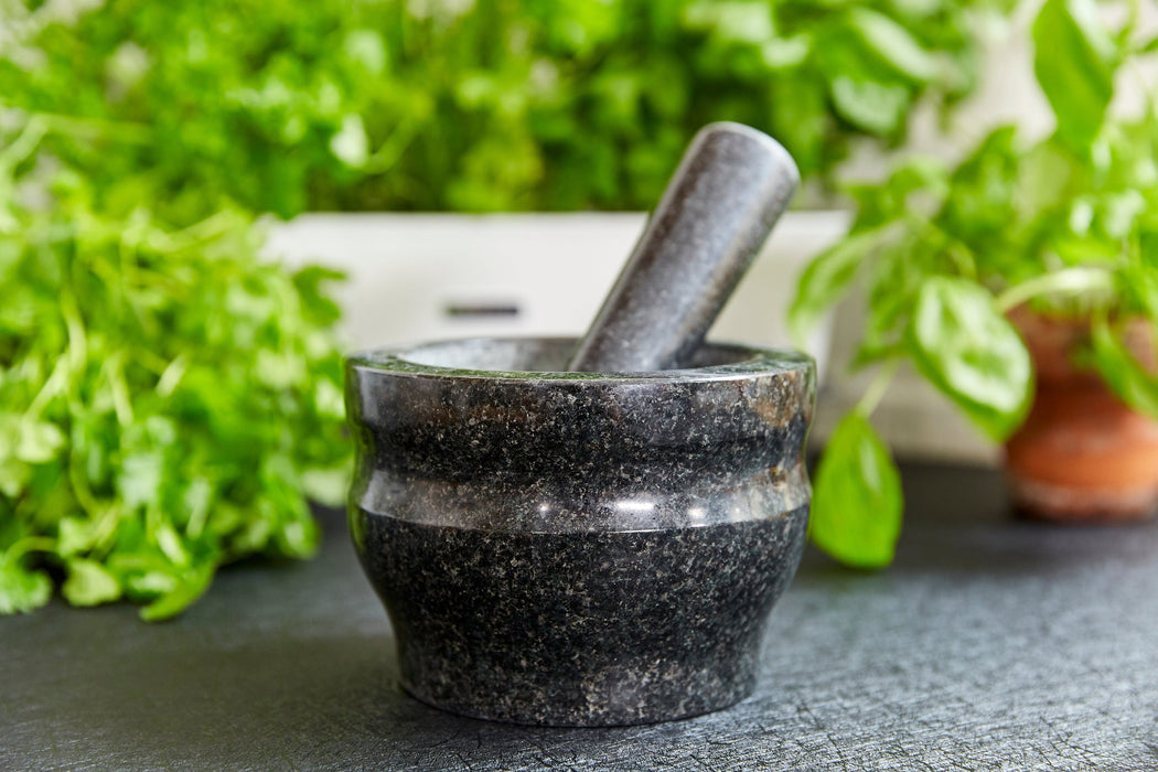 Cole & Mason Worcester Black Granite Pestle & Mortar 5" - 8lb
