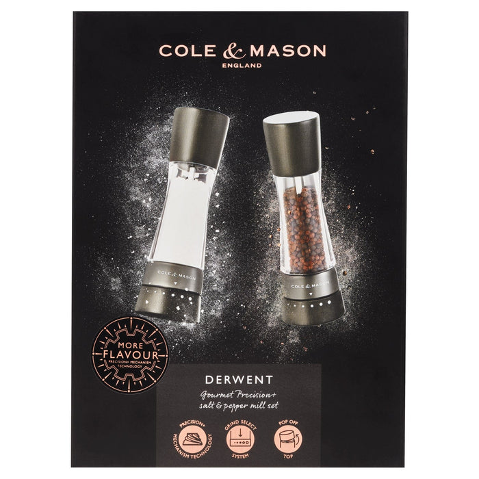 Cole & Mason Derwent Black Wood Salt & Pepper Mill