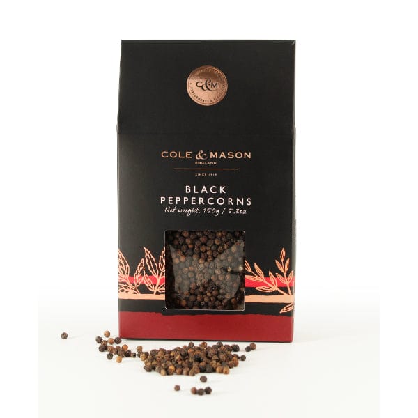 Cole & Mason Black Peppercorns Box Refill 5.3oz