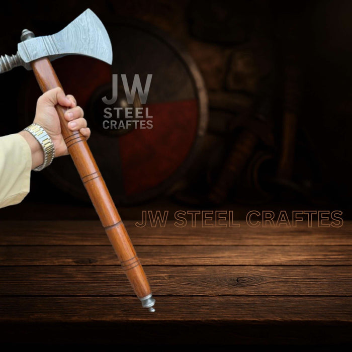 Damascus Pipe Tomahawk Hand Forged Viking Axe