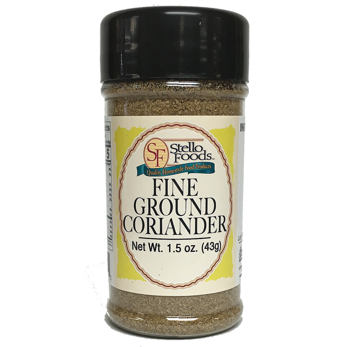 Stello Foods Spices - Coriander - Fine Ground 1.5 oz