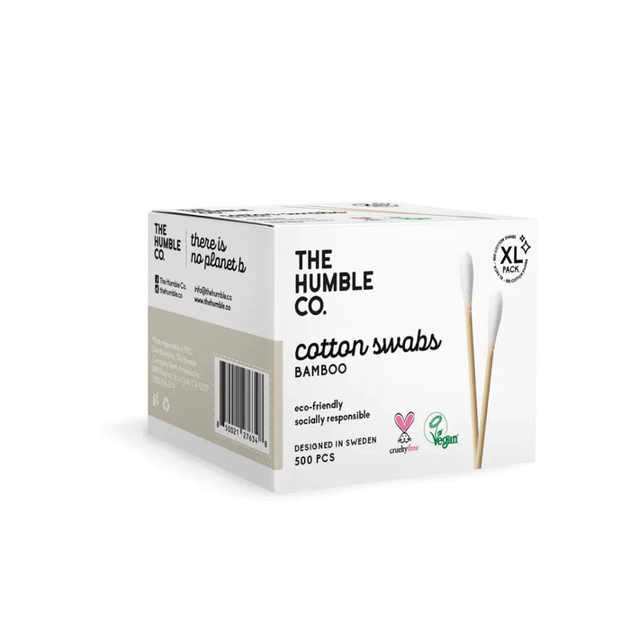 Humble Co Bamboo Cotton Swabs - Pack of 4 - 500Ct