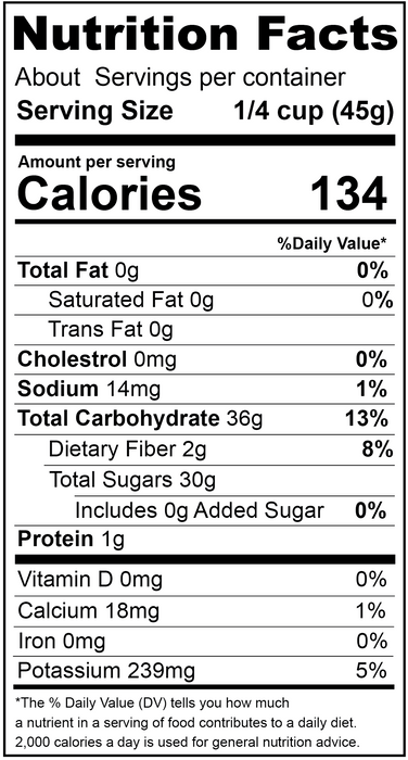 Fruit Medley, Natural