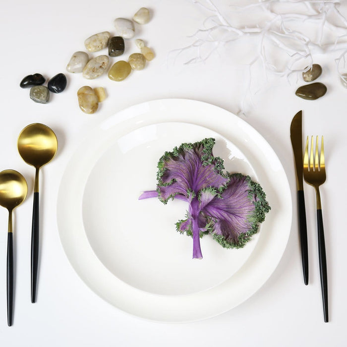 Angelic White Dinner Plates-Set Of 4