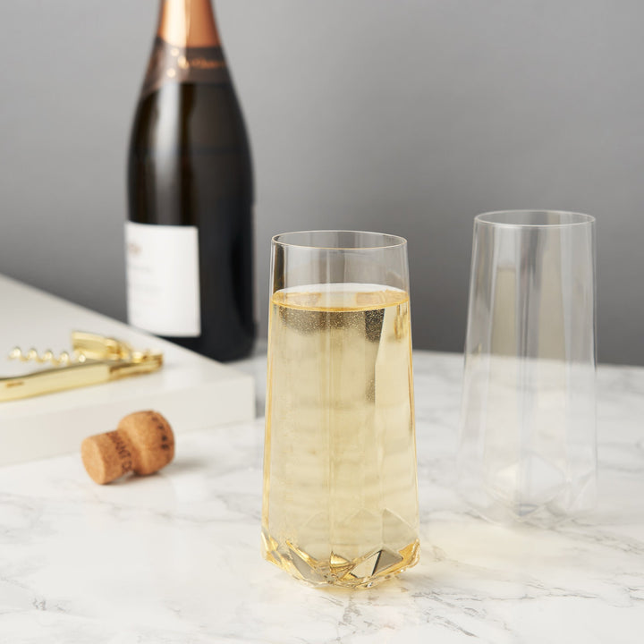 Viski Seneca Crystal Champagne Flute - Thumbnail 5