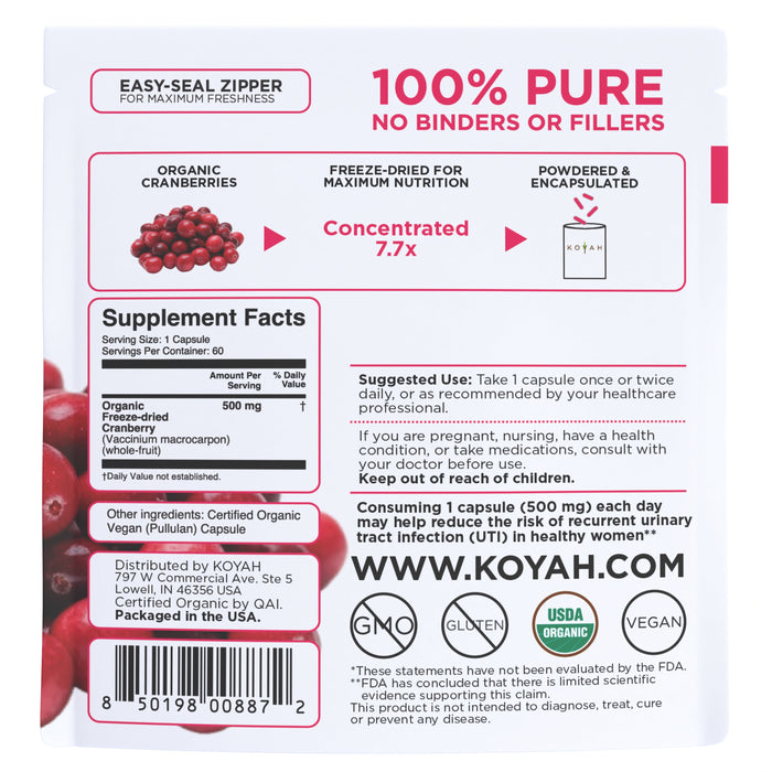 Organic Cranberry Capsules
