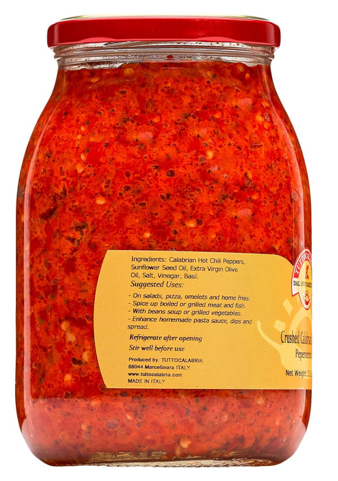 TuttoCalabria Crushed Hot Chili Peppers – 33.5 oz (950 g)