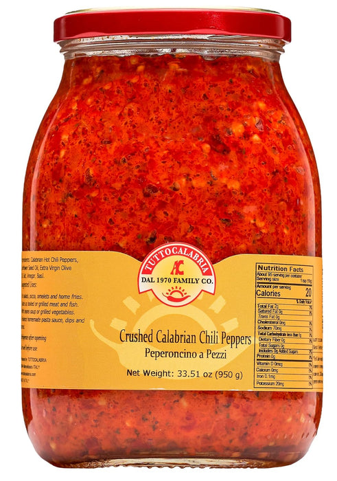 TuttoCalabria Crushed Hot Chili Peppers – 33.5 oz (950 g)
