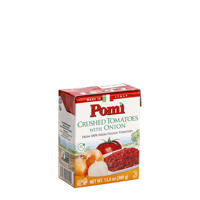 Pomi Crushed Tomatoes with Onion, 13.8 Oz (Pack of 12)