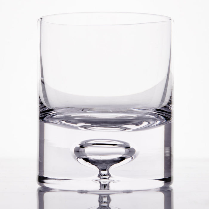 Crystal Bubble Heavy Base Whiskey Glass Tumbler - Set of 4 (9.5oz)