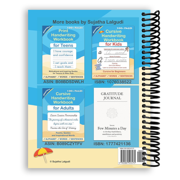 Cursive Handwriting Workbook for Teens (Spiral Bound)
