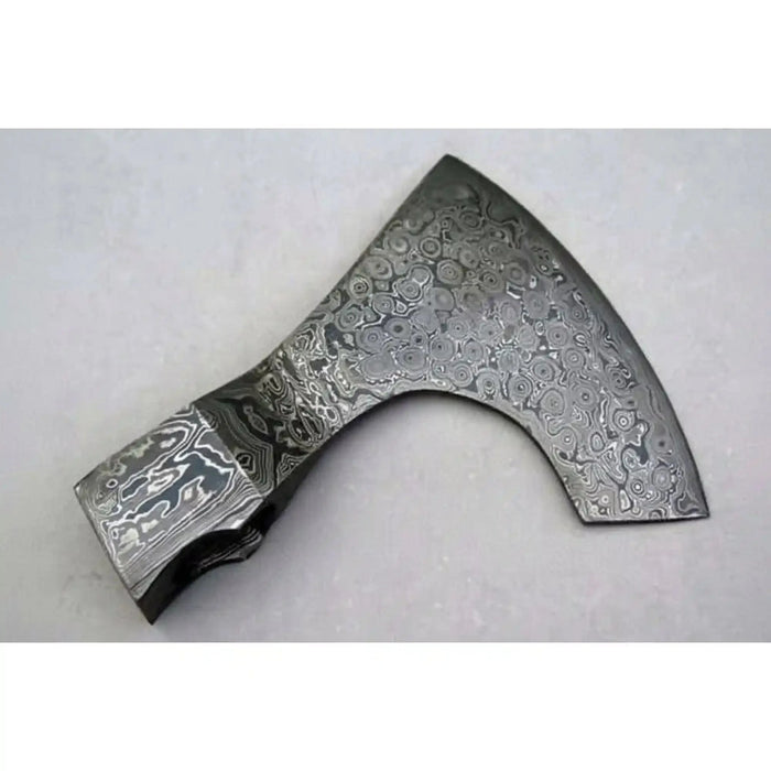 Handmade Viking Bearded Axe Head Blank - Pattern Welded Steel | JW SteelCrafts