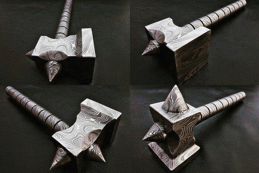 custom hand made Damascus steel hammer DK-0081