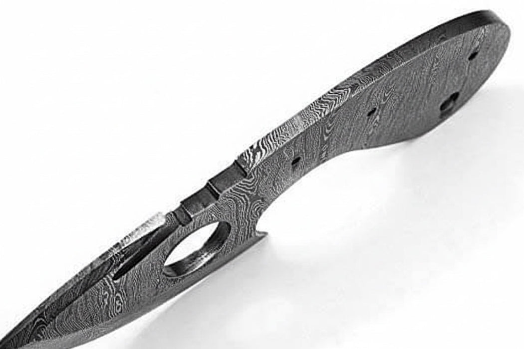 Custom Twist Damascus Steel Small Blank Blade for Skinning/ Hunting knife making Blank Blade