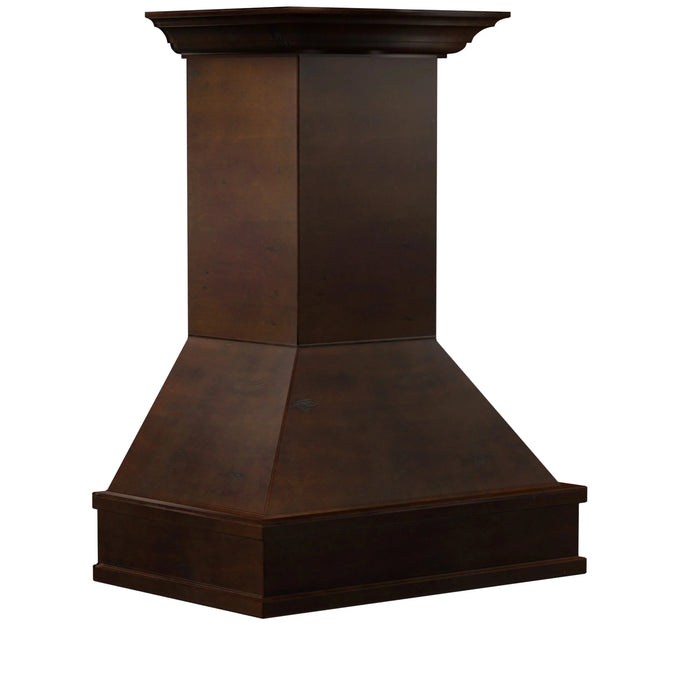 ZLINE 30" Wooden Wall Mount Range Hood in Walnut and Hamilton - Includes Motor 329WH-30