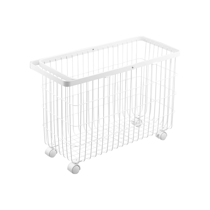 Rolling Wire Basket (14.8" H)  - Steel