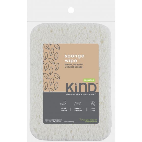 Casabella Kind Plant-Based Sponge Wipes (48-Pack)