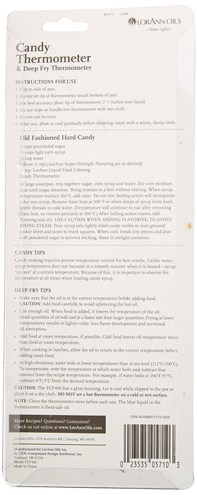 LorAnn Candy Thermometer-75F to 400F - 25C to 200C