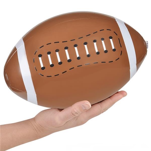 Inflatable FOOTBALL Beach Ball / PARTY Birthday FAVORS/TOY 16"  - 12 Count