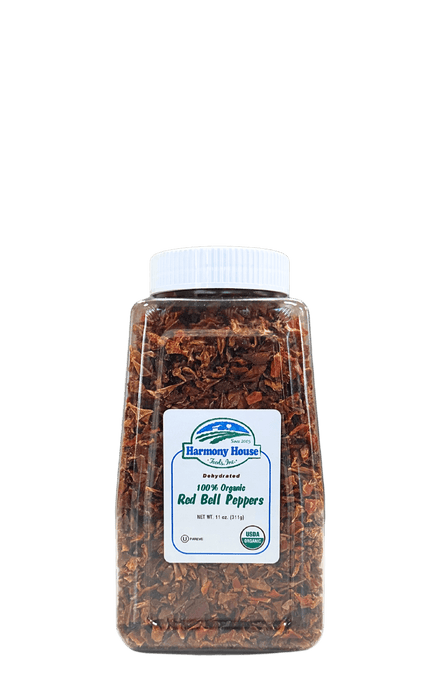 Bell Pepper, Red, Dried, Organic