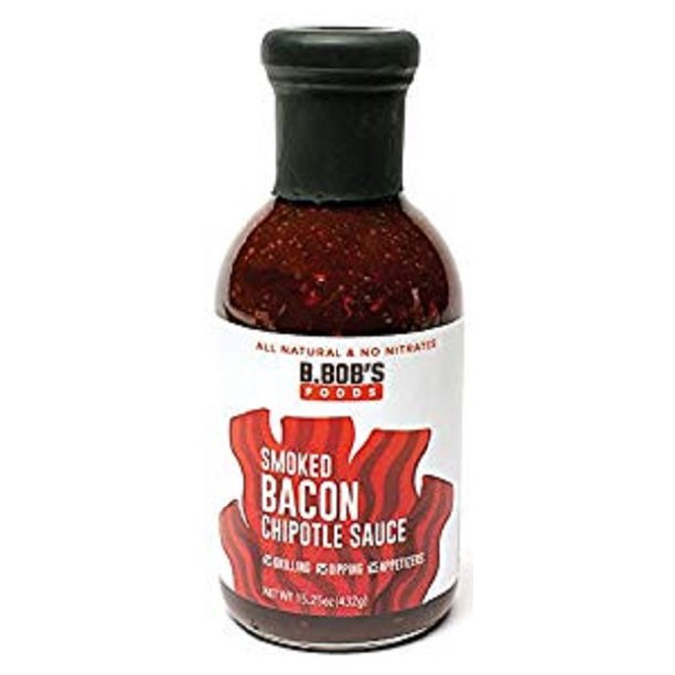 B.bob's Smoked Bacon Chipotle Sauce - Case of 6, 15.25 oz. Each