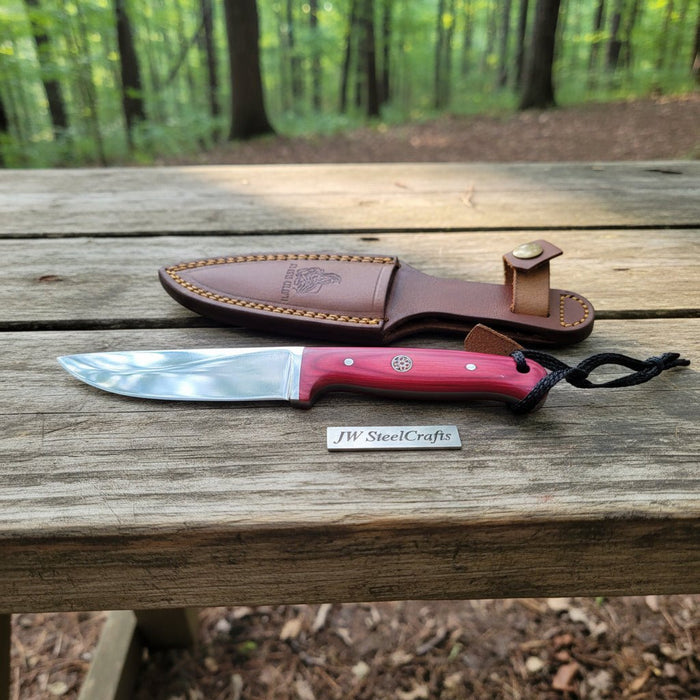 Stainless Steel Hunting Knife – Multiple Handle Colors | JW SteelCrafts
