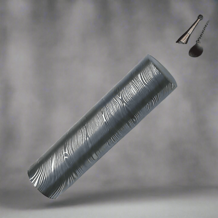 Damascus Steel Rod – 5” Length | Ideal for Ring Making, Knife Crafting & Custom Projects
