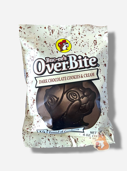 Buc-ee's Dark Chocolate Cookies & Cream OverBite