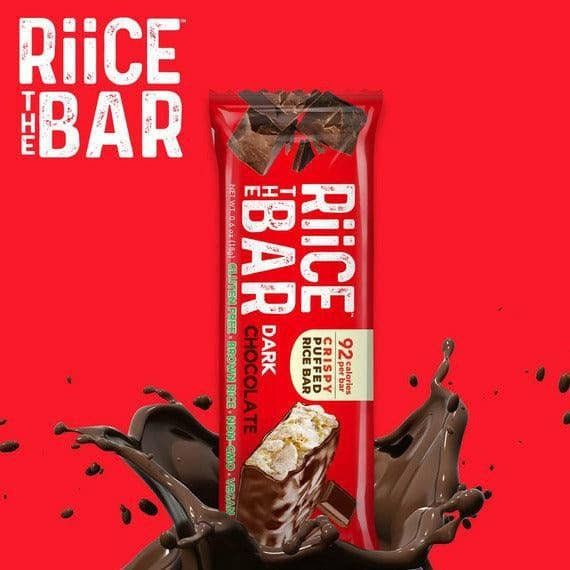 Dark Chocolate Puffed Rice Bar | 5 Bars x 0.6 oz | RiiCE the Bar