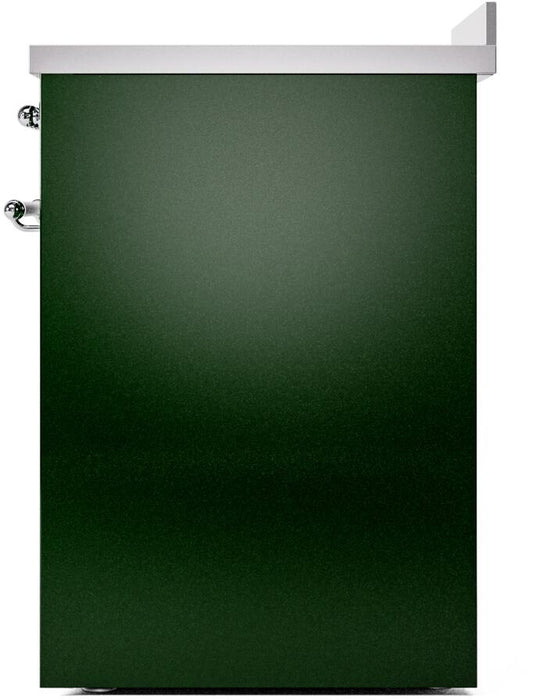 ILVE Nostalgie II 30" Electric Range, Emerald Green, Chrome Trim UPI304NMPEGC