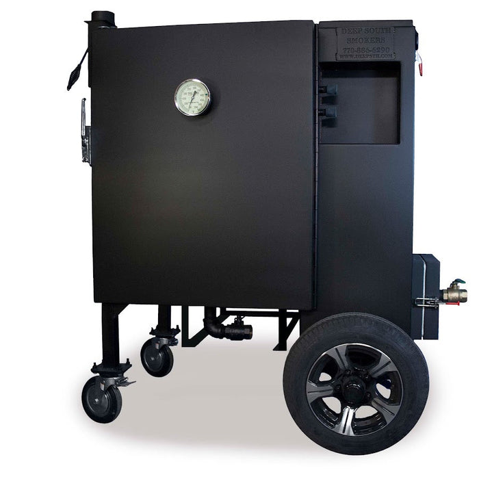 Deep South GC28 Gravity Smoker w/wheel upgrade-Gloss Black