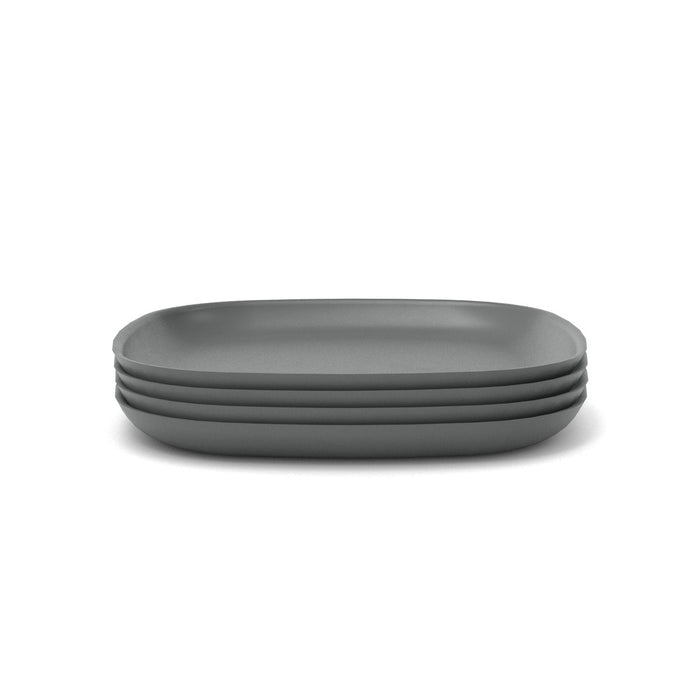 Bamboo Dinner Plate - 4 Piece Set - Smoke