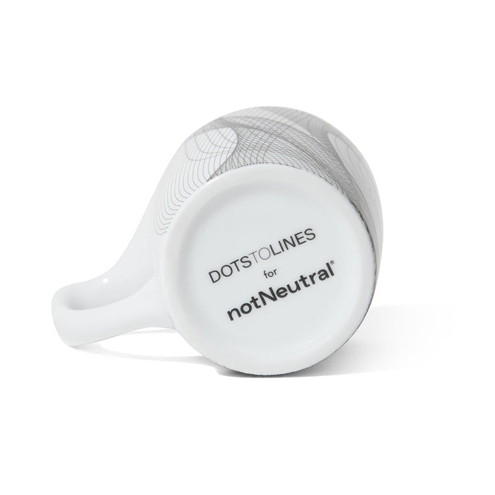 notNeutral x Chaim Machlev Lino Coffee Mug (10oz) - Dots to Lines White