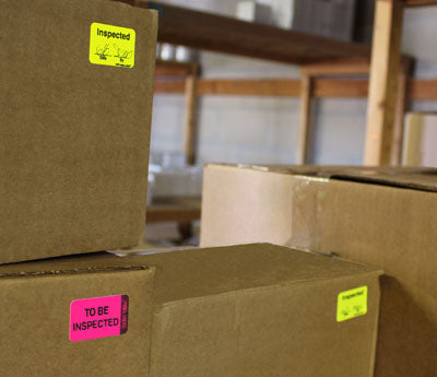 Removable Double-Layer Action™ Quality Control Labels - 1" x 1-1/2"