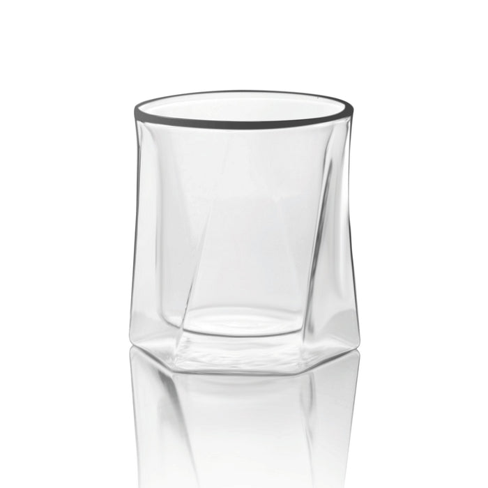 Double Wall Hexagon Whiskey Glasses - Set of 4