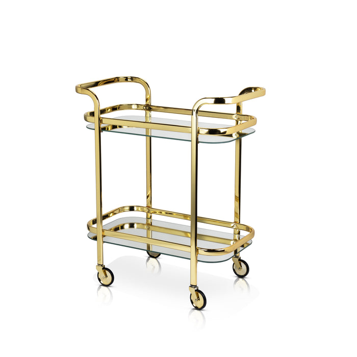 Antique Gold Bar Cart