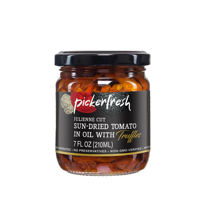 Pickerfresh - Sun-Dried Tomatoes with Truffle Oil, 7 oz (Pack of 6) - Gourmet Turkish Delicacy