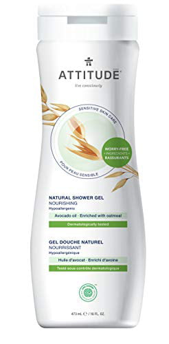Attitude Moisturizing Body Wash for Sensitive Skin with Avocado (16oz)