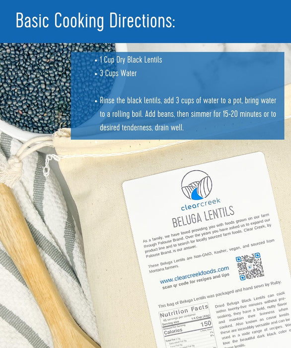 Beluga Lentils | 25 LB