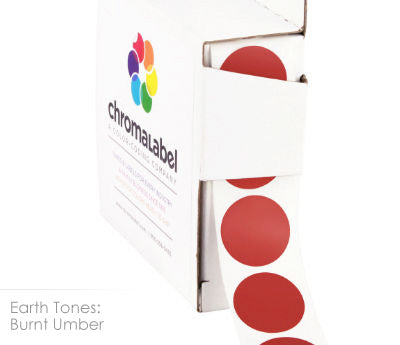 3/4" Permanent Round, Color-Code Dots: 1,000/Box