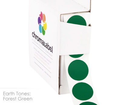 3/4" Permanent Round, Color-Code Dots: 1,000/Box